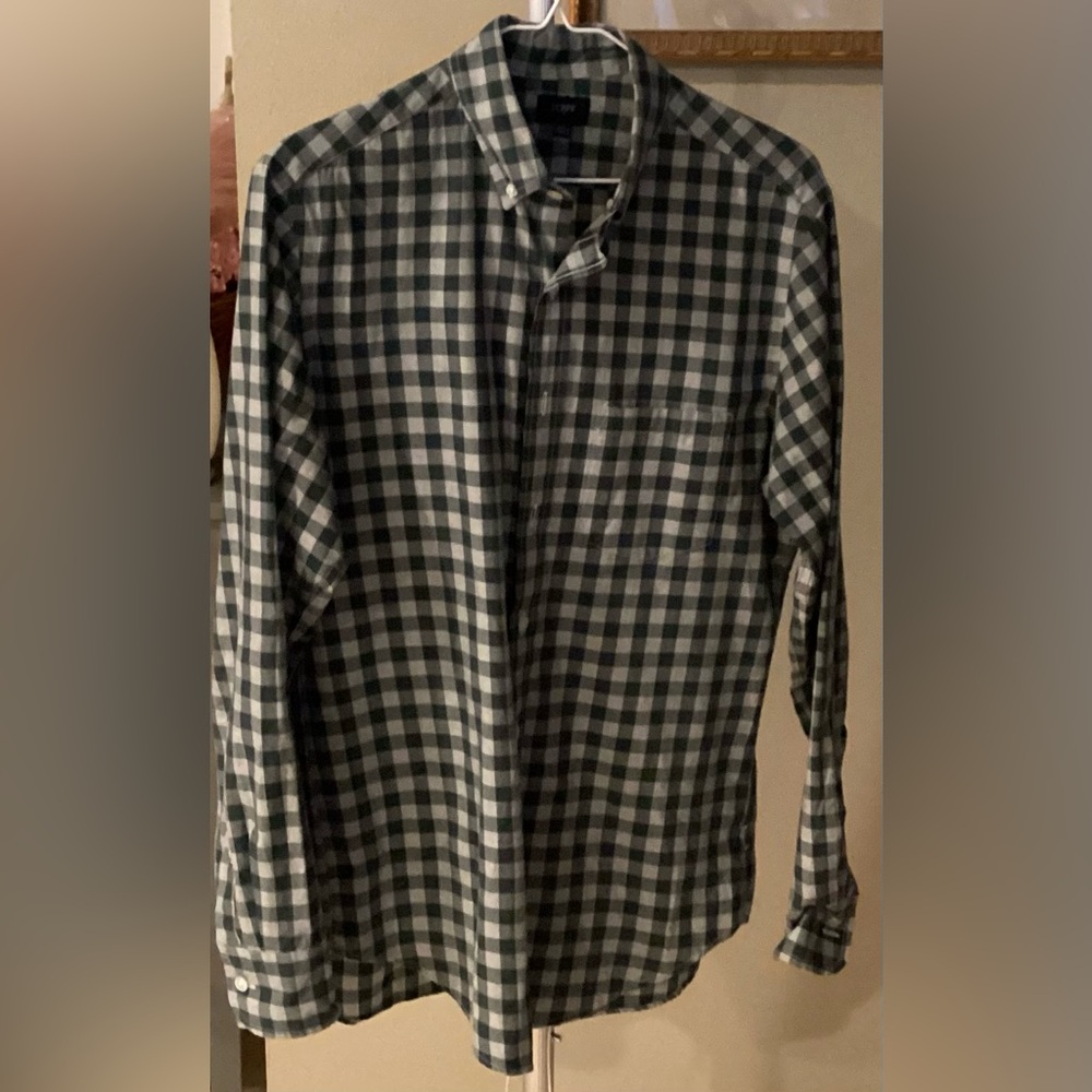 Men’s Plaid J. Crew long sleeve button down